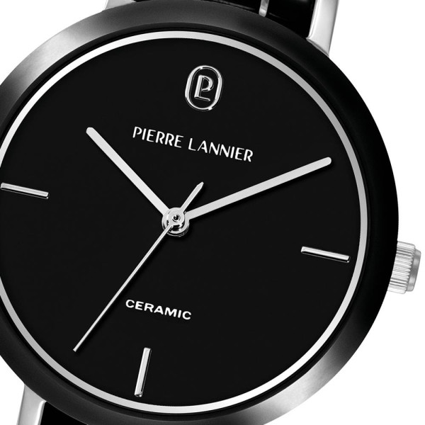 Pierre Lannier 024L839 дамски кварцов часовник от черна керамика ClassicWatches.bg
