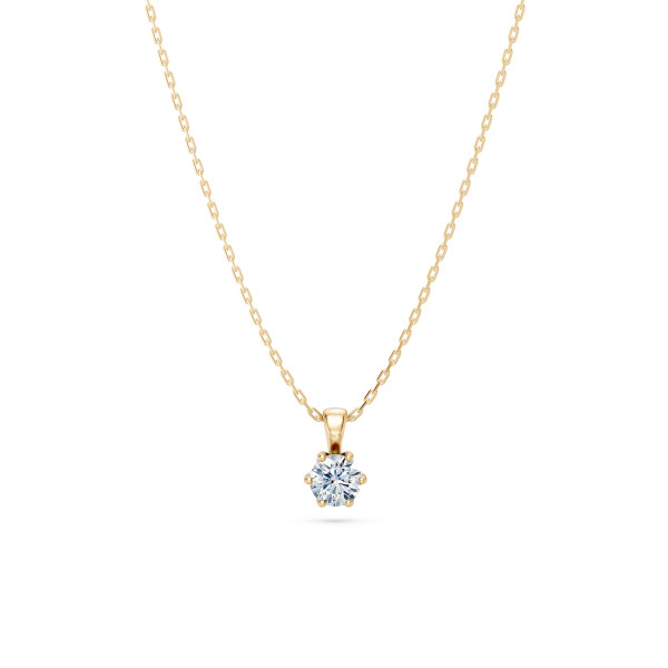 Cara колие с диамант 0.30 ct GIA сертификат – ЗЛАТНО БИЖУ 14К K104-10004Y(4.2)/14K