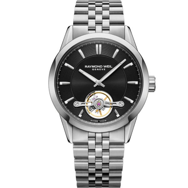 часовник raymond weil 2781 st 20051 автоматичен открит баланс черен циферблат classicwatches.bg
