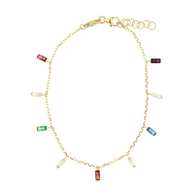 CARA DIAMANTI Златна гривна с цирконии RZ1567 C1