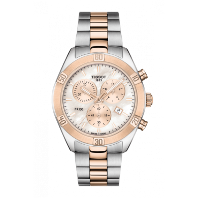 TISSOT PR 100 SPORT CHIC CHRONOGRAPH 38ММ LADIES WATCH T101.917.22.151.00