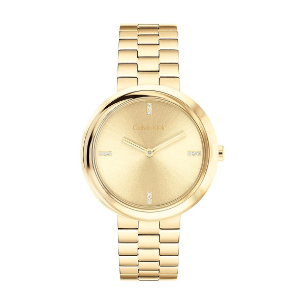 Calvin Klein 25100094 дамски часовник златен циферблат ClassicWatches.bg

