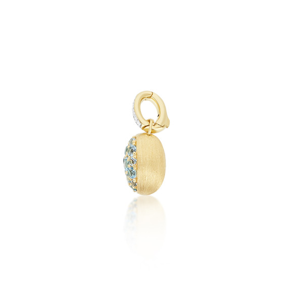 NANIS BOULES Small ВИСУЛКА SWISS BLUE TOPAZ, ДИАМАНТИ PS27-609