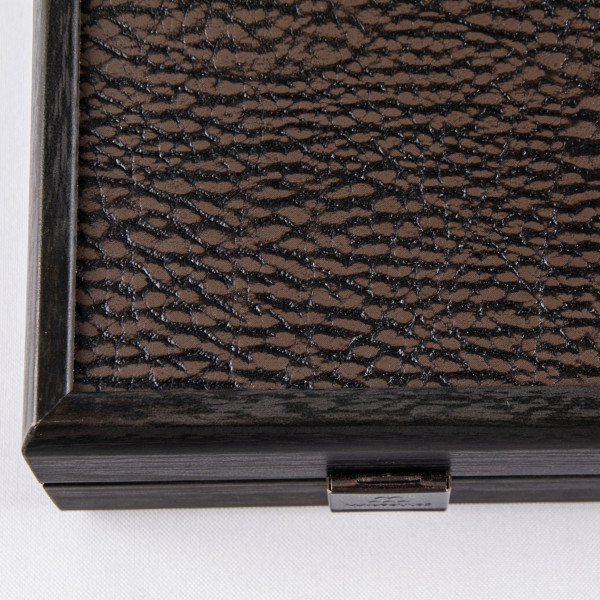 BACKGAMMON FOR GAME MANOPOULOS - LEATHERETTE MOCHA BROWN, 60 X 48 CM, ECO LEATHER