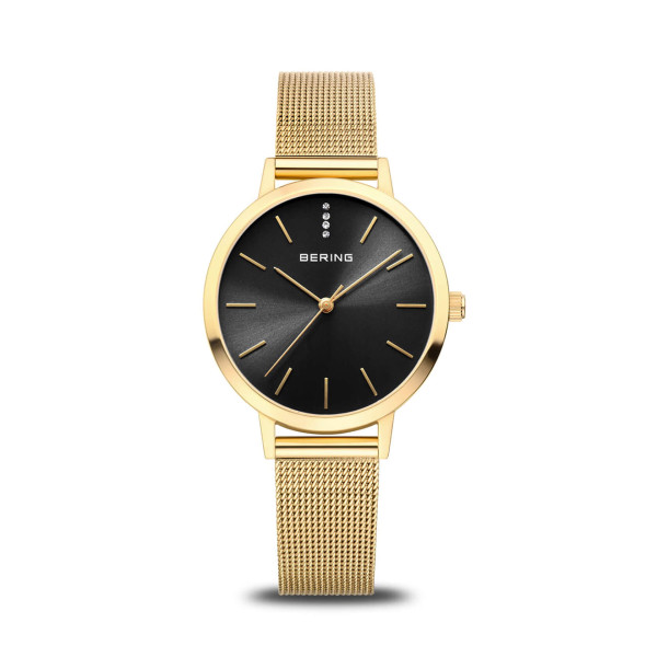 Дамски часовник Bering Classic Polished Gold 13434-332