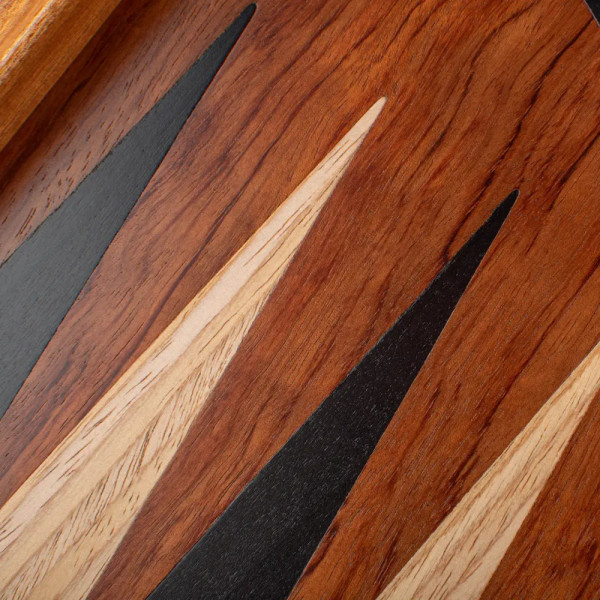 BACKGAMMON FOR GAME MANOPOULOS - ROSEWOOD BLACK & OAK POINTS, 48 X 53 CM