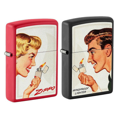 Комплект запалки Zippo - Vintage Ad