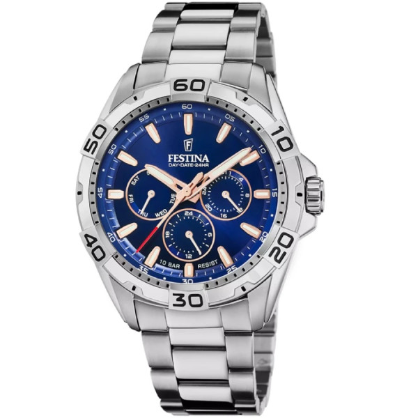 часовник festina f20623/2 мъжки син циферблат стоманена верижка classicwatches.bg