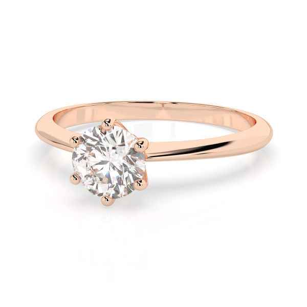 CARA Златен пръстен с диамант 0.35 ct GIA сертификат K101-10027W