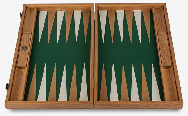 BACKGAMMON FOR GAME MANOPOULOS - CROCODILE TOTE LEATHERETTE, GREEN, 60 X 48 CM, ECO LEATHER