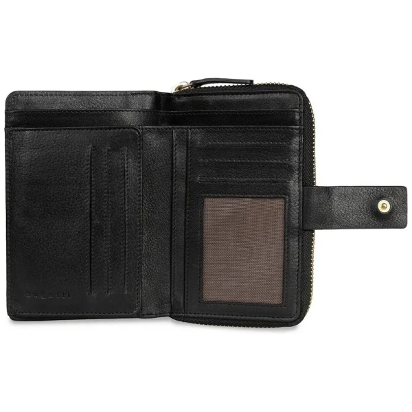 Дамски портфейл Bugatti - Noemi M, RFID защита, черен