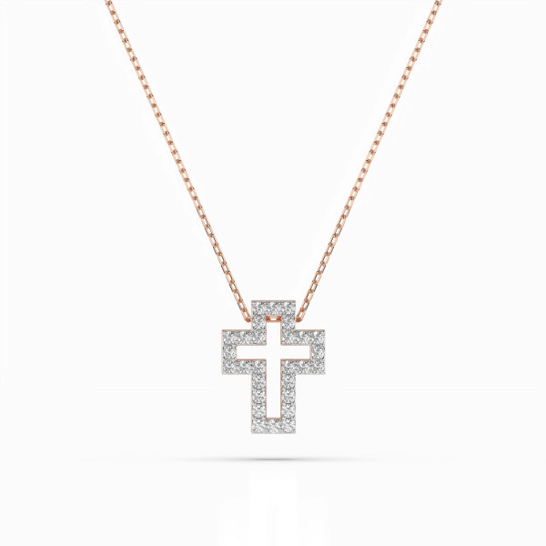 Cara колие с диаманти 0.17 ct – ЗЛАТНО БИЖУ 14К K104-10030R/14K
