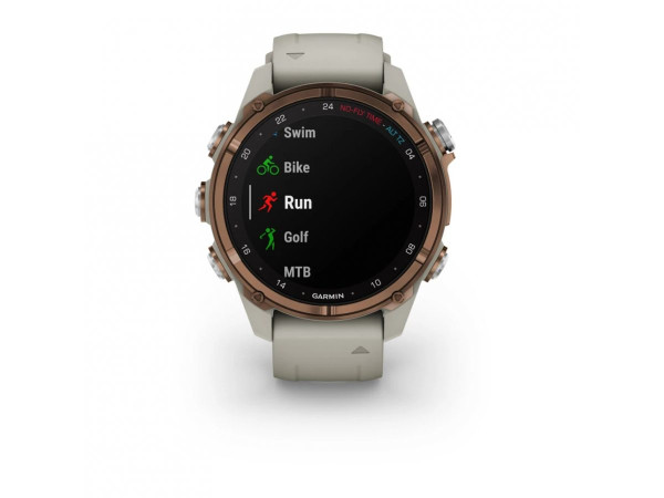 GARMIN DESCENT MK3I 43ММ BRONZE PVD ТИТАН С FRENCH GREY СИЛИКОНОВА КАИШКА 010-02753-14