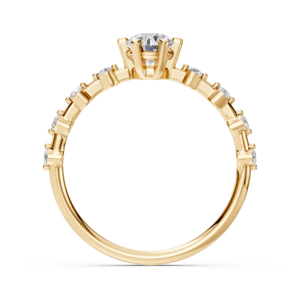 CARA Златен пръстен с диаманти 0.50+0.16 ct GIA сертификат K101-10095Y