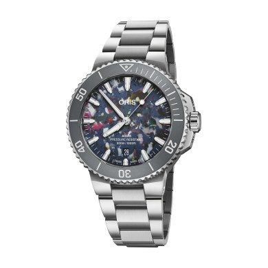 ORIS AQUIS DATE UPCYCLE 41.5MM 733 7787 4150-07 8 22 04PEB