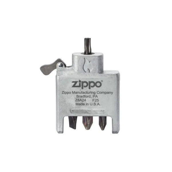 Държач за битове Zippo, матирана хром кутийка