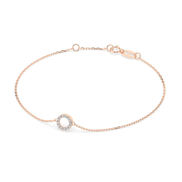 Cara гривна с диаманти 0.07 ct – ЗЛАТНО БИЖУ 14К K105-10015R/14K