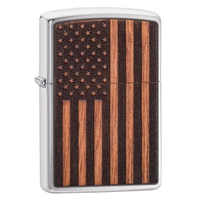 Запалка Zippo - WOODCHUCK USA American Flag