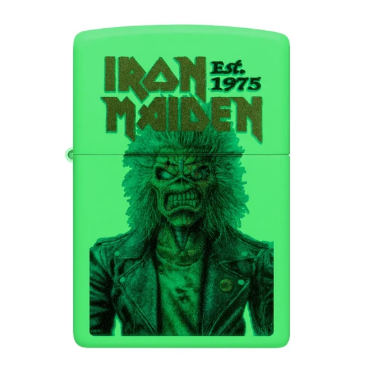 LIGHTER ZIPPO - IRON MAIDEN, GLOWING EDDIE DESIGN
