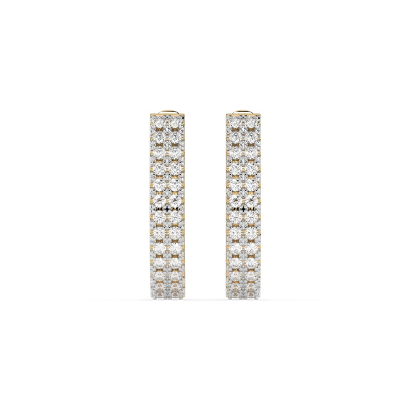 Cara обеци с диаманти 0.22 ct – ЗЛАТНО БИЖУ 14К K102-10300Y/14K