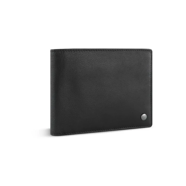 Мъжки кожен портфейл Bugatti - Black Magic 4CC, черен, с RFID защита