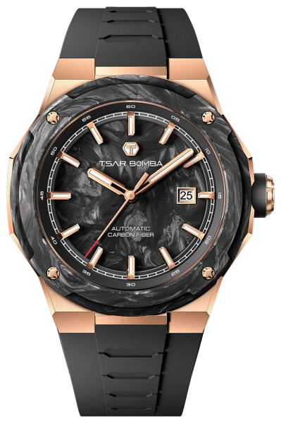 TSAR BOMBA Electron-Carbon-X II Carbon Fiber Rose Gold Black TB8230-03