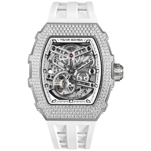 TSAR BOMBA T-Elemental Automatic White TB8208D-11