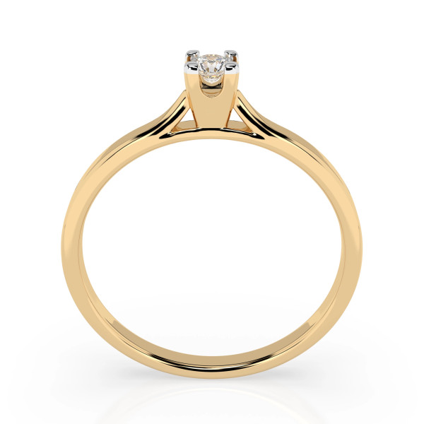Cara пръстен с диамант 0.06 ct – ЗЛАТНО БИЖУ 14К K101-10034Y(2.5)/14K