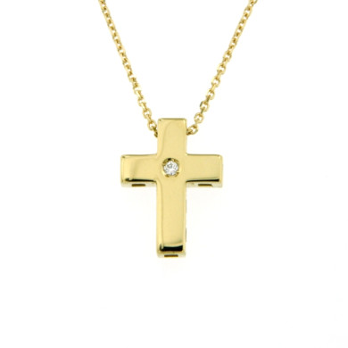 CARA DIAMANTI Златно колие с цирконии P2821