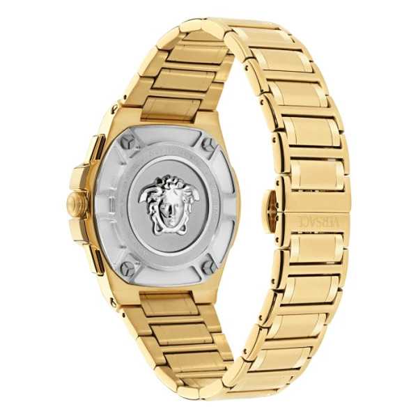 versace мъжки часовник ve5n00626 със златна верижка и трансперантна закопчалка classicwatches.bg