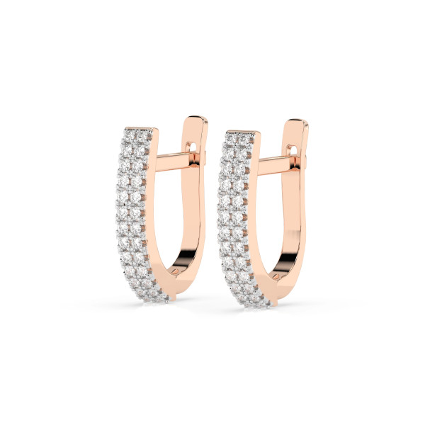 Cara обеци с диаманти 0.22 ct – ЗЛАТНО БИЖУ 14К K102-10300R/14K