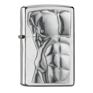 Запалка Zippo - Man Torso, Brushed Chrome