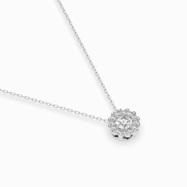 Cara колие с диаманти 0.10+0.10 ct – ЗЛАТНО БИЖУ 14К K104-10044W(3.0)/14K