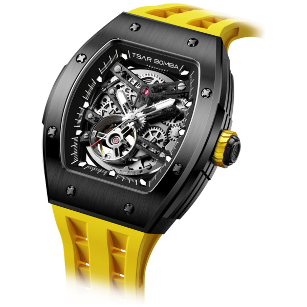 TSAR BOMBA T-Elemental Automatic Black Yellow TB8228A-05