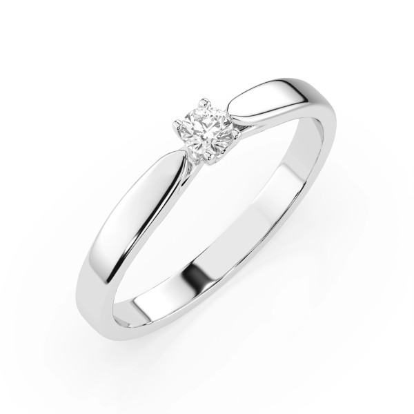 Cara пръстен с диамант 0.08 ct – ЗЛАТНО БИЖУ 14К K101-10046W(2.7)/14K