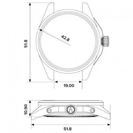 ЧАСОВНИК AVIATOR AIRACOBRA TYPE A 42.8MM V.1.38.0.328.4