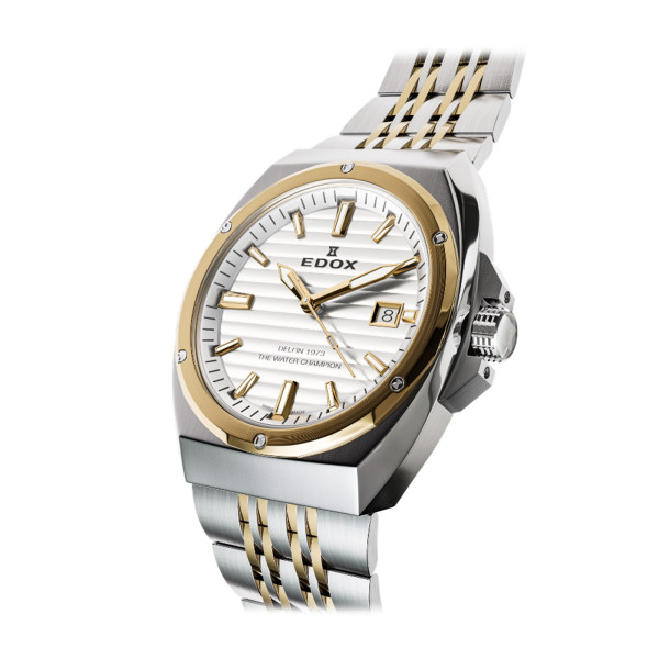 Edox Delfin 1973 Date 53032-357JM-AID
