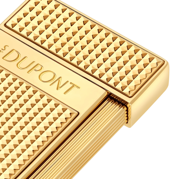 Запалка S.T.Dupont Slimmy Diamond head Gold 28119