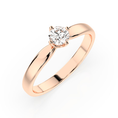 CARA Златен пръстен с диамант 0.40 ct GIA сертификат K101-10021R