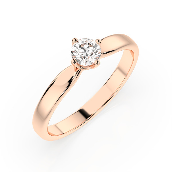 CARA Златен пръстен с диамант 0.40 ct GIA сертификат K101-10021R