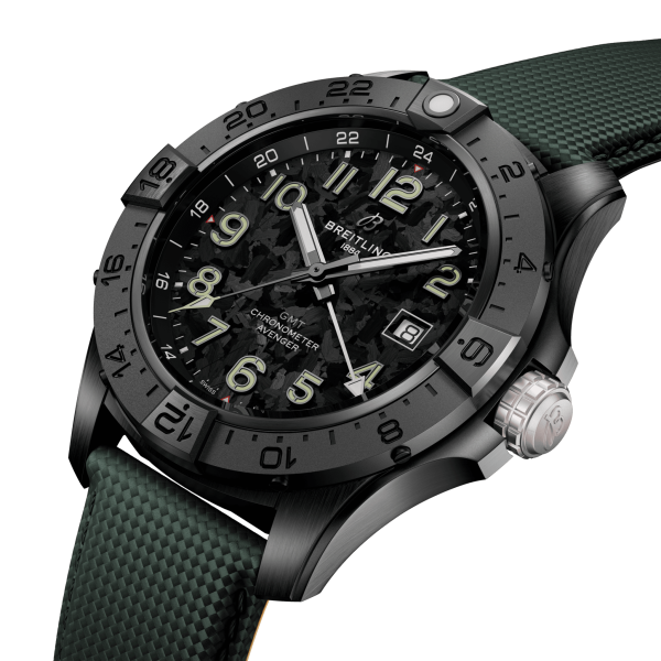 BREITLING AVENGER AUTOMATIC GMT 44 NIGHT MISSION S32320101B1X1