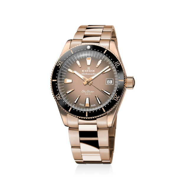Watch EDOX SKYDIVER 38 DATE AUTOMATIC 38MM 80131 37RNM VDBEI