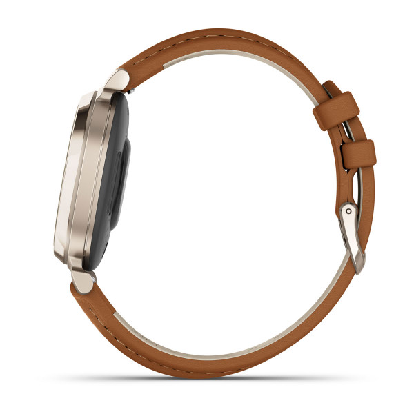 Garmin Lily 2 Classic Cream Gold with Tan leather strap 010-02839-72