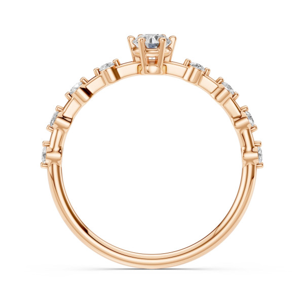 Cara пръстен с диаманти 0.20+0.16 ct – ЗЛАТНО БИЖУ 14К K101-10144R(3.7)/14K