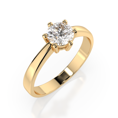 CARA Златен пръстен с диамант 0.40 ct GIA сертификат K101-10151Y 