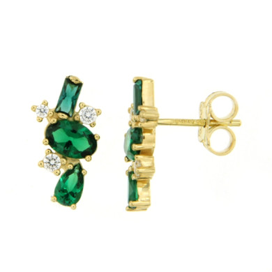 CARA DIAMANTI Златни обеци с цирконии OR5320 C2