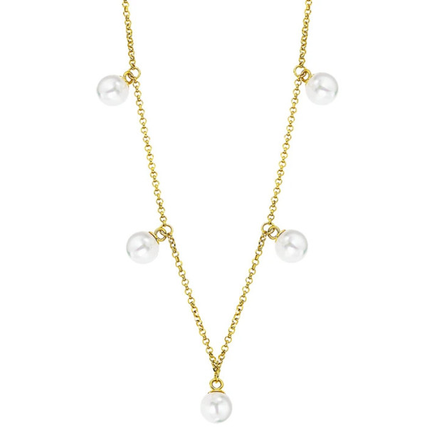 LOTUS SILVER PEARLS SILVER NECKLACE LP1932-1/1
