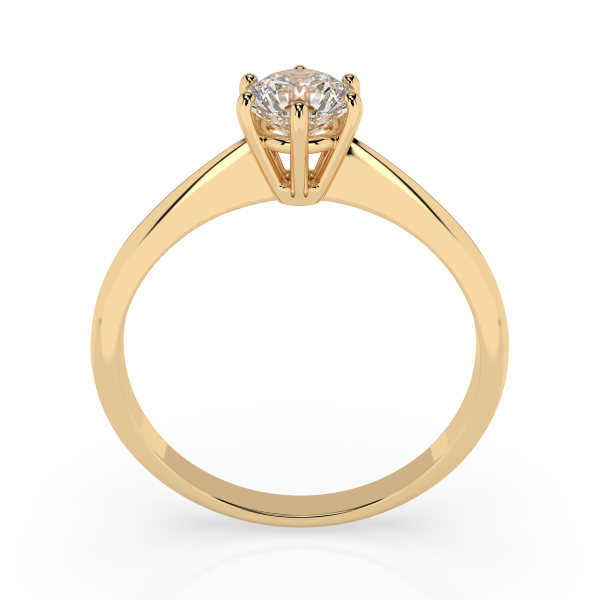 CARA Златен пръстен с диамант 0.35 ct GIA сертификат K101-10027Y