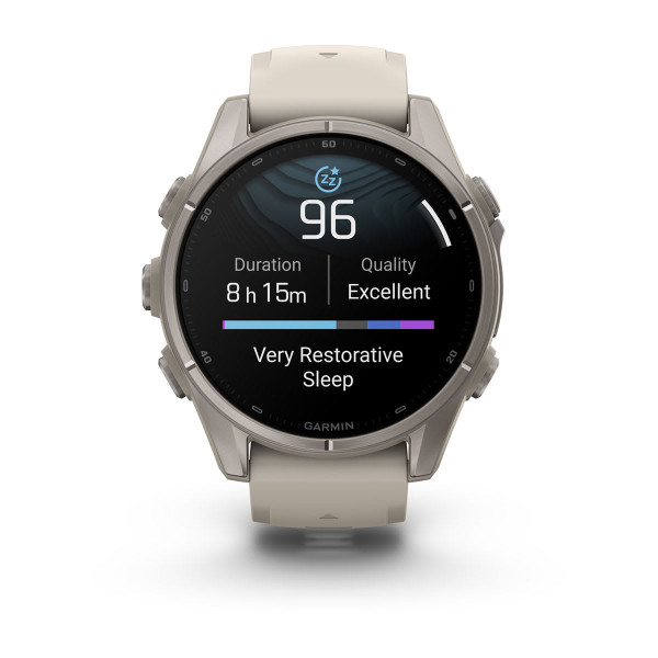 Garmin Fenix 9 Titanium с Fog Grey силиконова каишка 010-04761-01