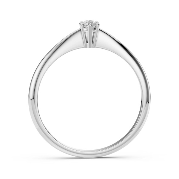 Cara пръстен с диамант 0.10 ct – ЗЛАТНО БИЖУ 14К K101-10027W(3.0)/14K